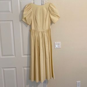 Vintage Laura Ashley Victorian Button and Bow Prairie Dress